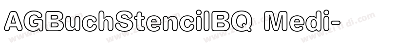 AGBuchStencilBQ Medi字体转换